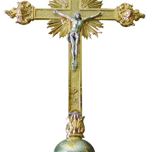 Croce astile con capitelli